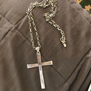 Milor Italy Sterling Silver Cross Necklace